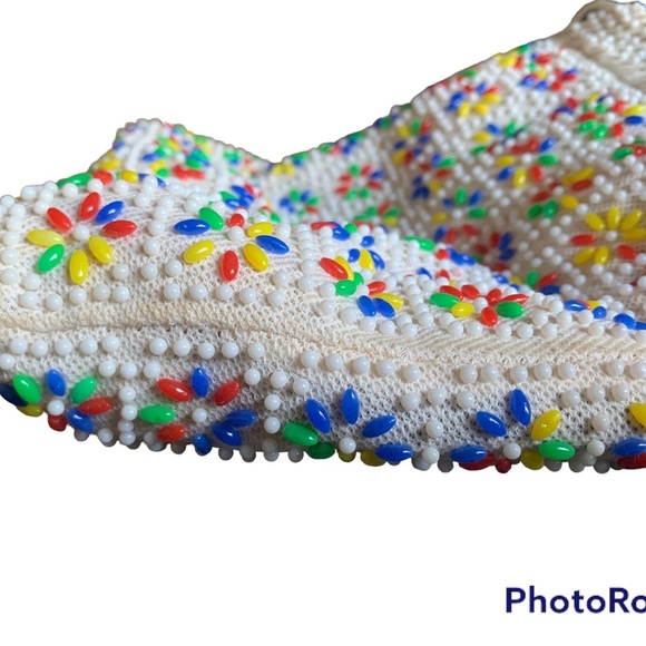 Candy Dot Purse Vintage Reversible Drawstring Festival Coachella BoHo Hippie - Picture 9 of 9